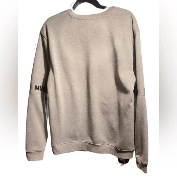 Musium Div grey crew neck casual polycotton blck shorts long sleeve sweatshirt L - Picture 3 of 4